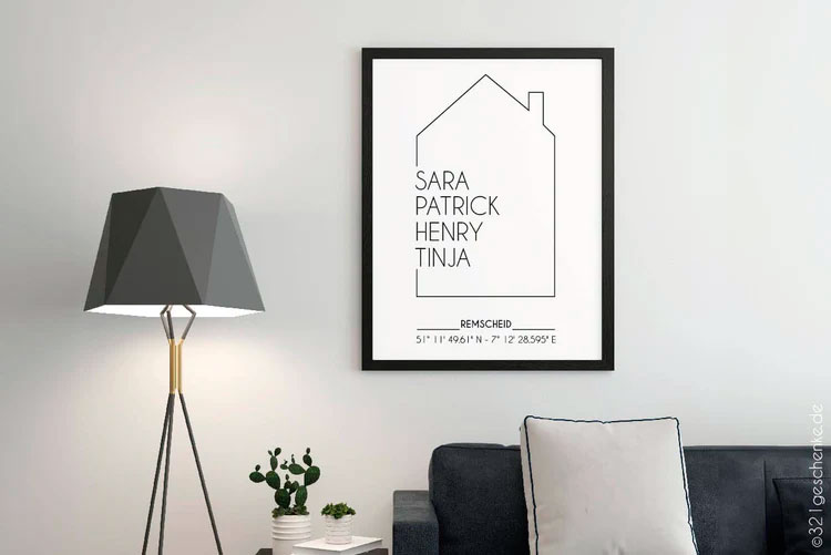 ​Koordinatenposter